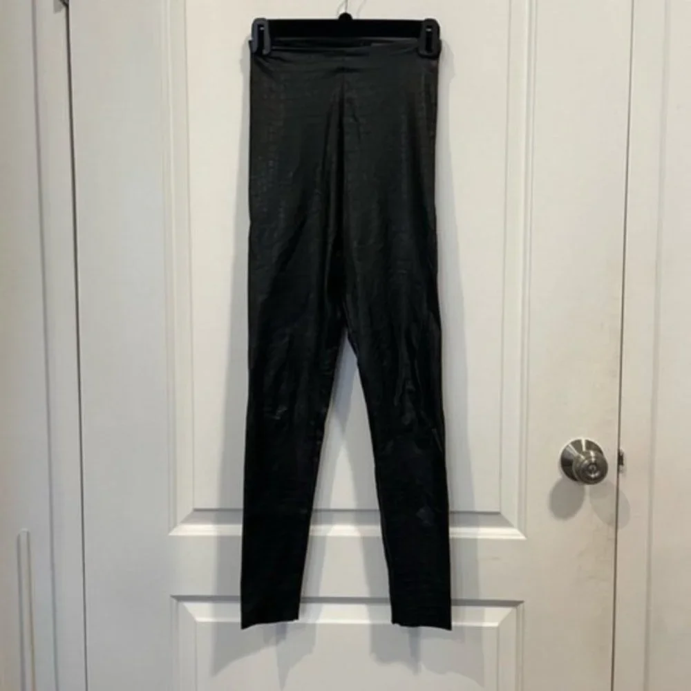 Commando Faux Leather Croc Leggings - Picture 4 of 5